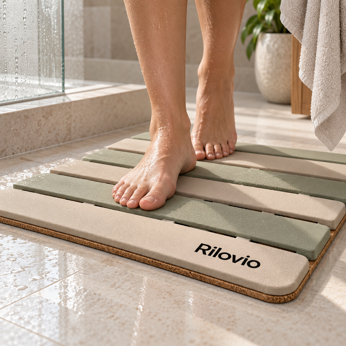 Rilovio FlexSlat Air-Dry Foot Mat
