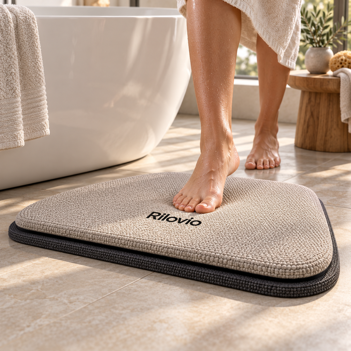 Rilovio LayerNest Comfort Bath Mat