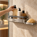 Rilovio WingFold Expandable Shower Shelf