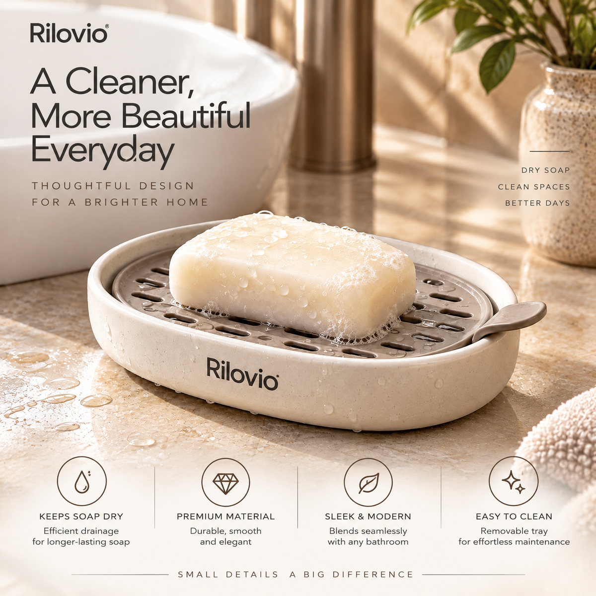 Rilovio RainChannel Soap Dish