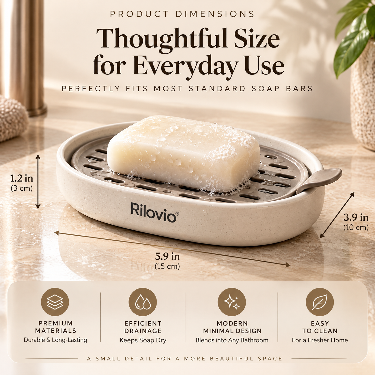 Rilovio RainChannel Soap Dish