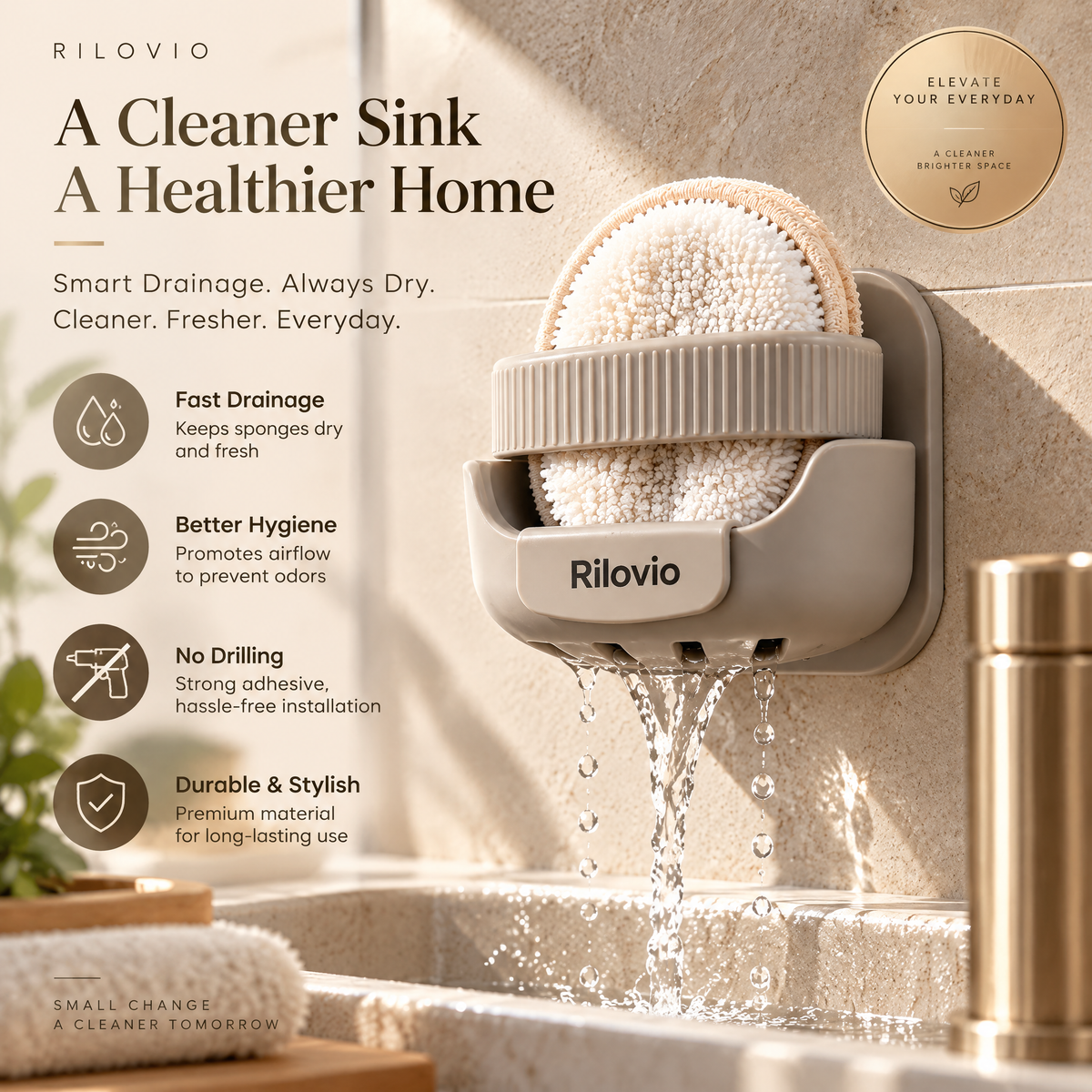 Rilovio SpinPress Cleansing Pad Holder